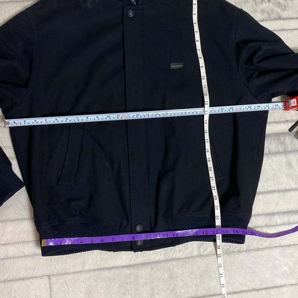 REDUCED🌺Vtg Paul & Shark 100% wool dark blue/black men’s bomber jacket! XXL - Picture 14 of 17